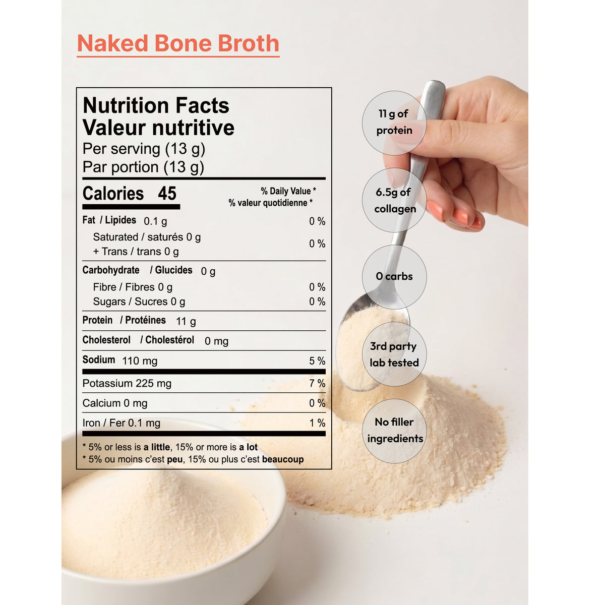 Naked Chicken Bone Broth Powder