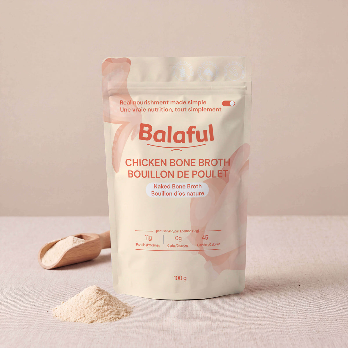 Naked Chicken Bone Broth Powder